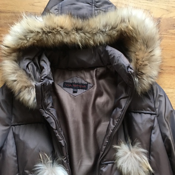 Via spiga winter coat with fur - Picture 2 of 7